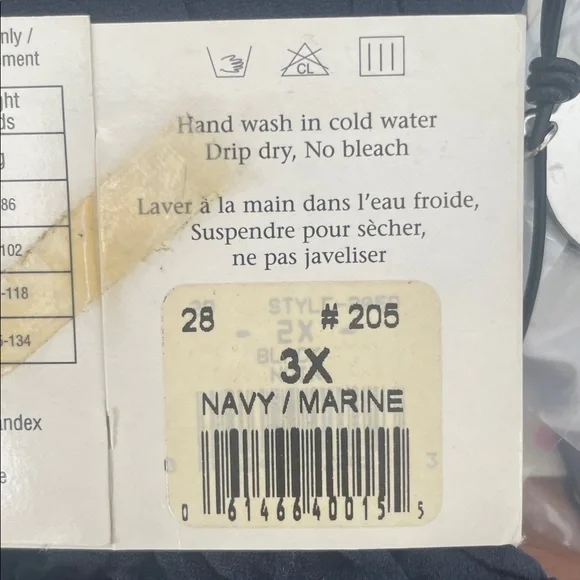 🇨🇦 Queen Size Tights - Navy Blue 225-250 lbs. - Picture 10 of 10